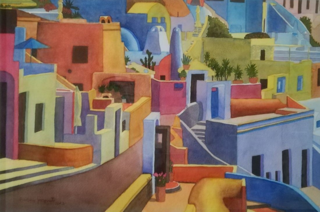 Barbara Gasparato "Villaggio" (acquerello su carta cotone)