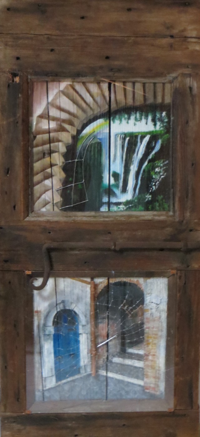 Gianclaudio Damini "Lo scuro delle meraviglie" (tecnica mista su legno)