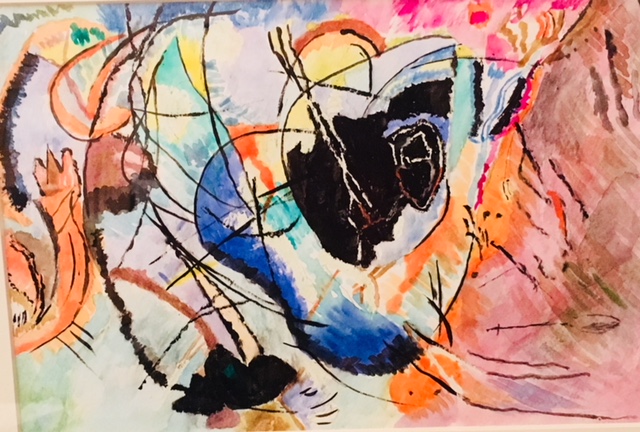 Francesco De Matteis "Omaggio a Kandinski" (acquarello)