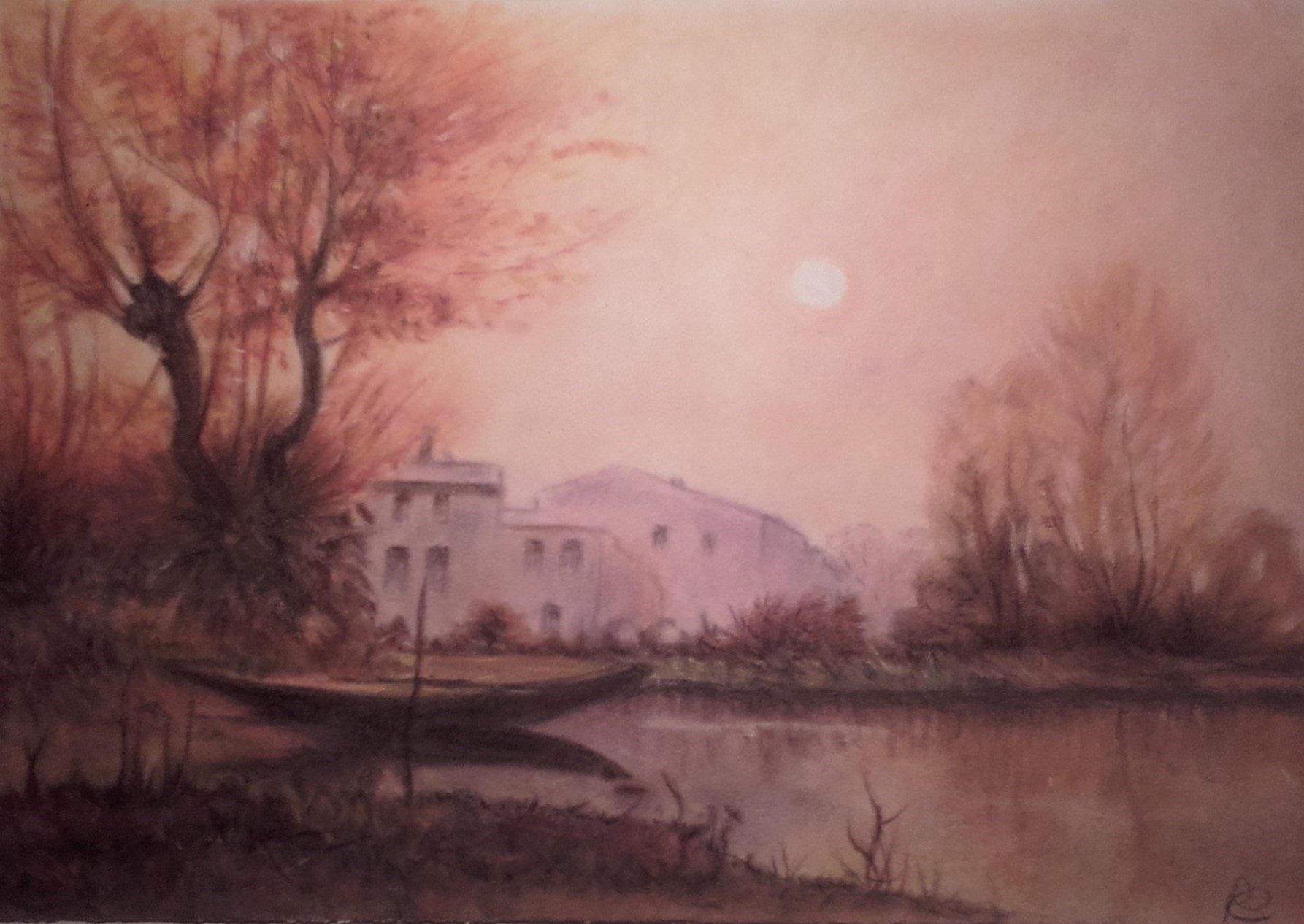 Rosanna Castioni (pastello su carta di velluto)