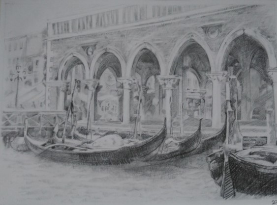 Barbara Werner (graffite su carta Fabriano)
