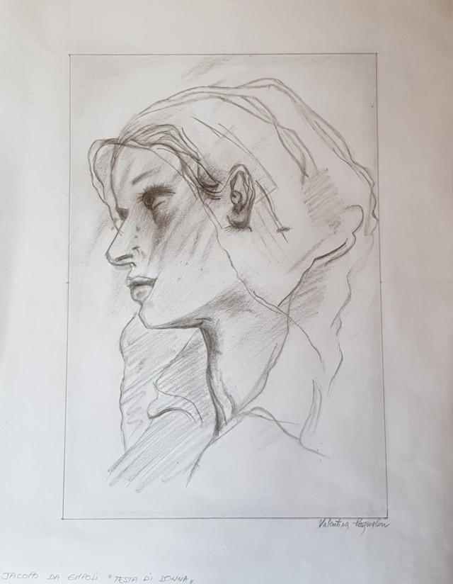 Valentina Pasqualon (grafite su carta Fabriano)