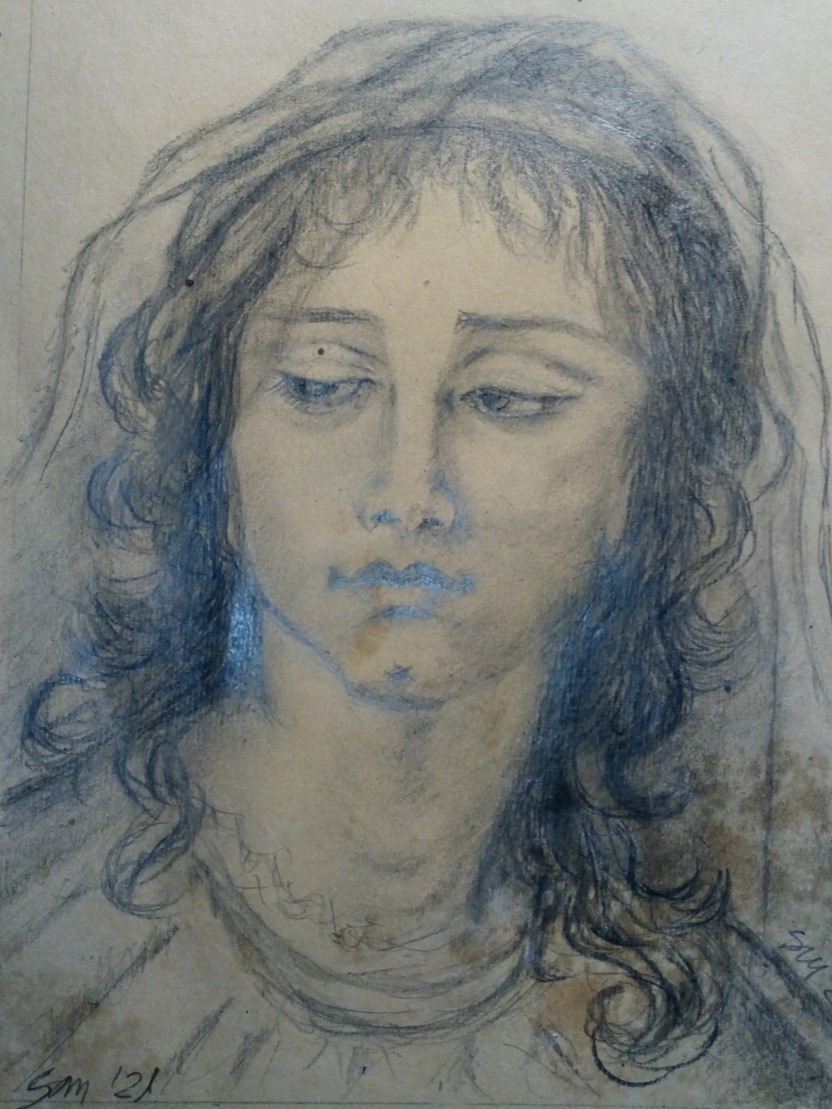 Mara Santi (grafite su carta da scena)
