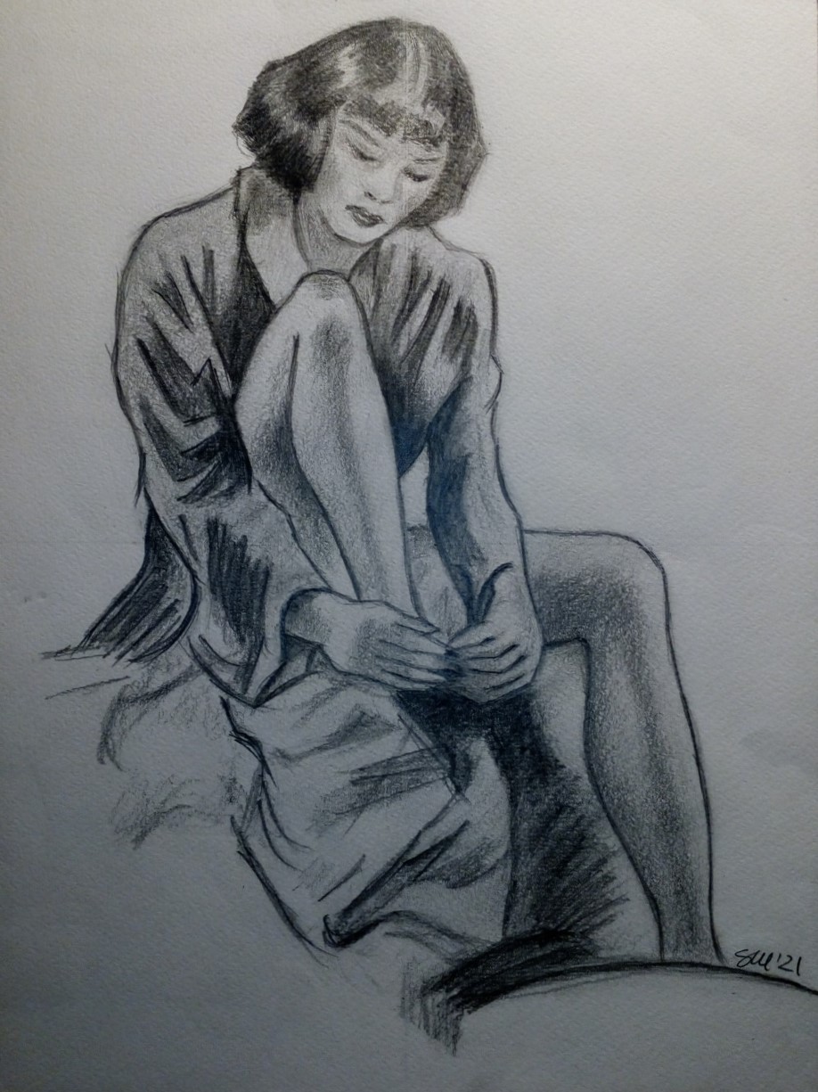 Mara Santi (grafite su carta ruvida Palladio)