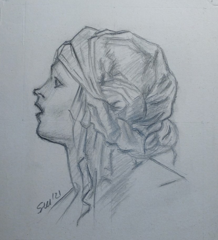 Mara Santi (grafite su carta schedario)