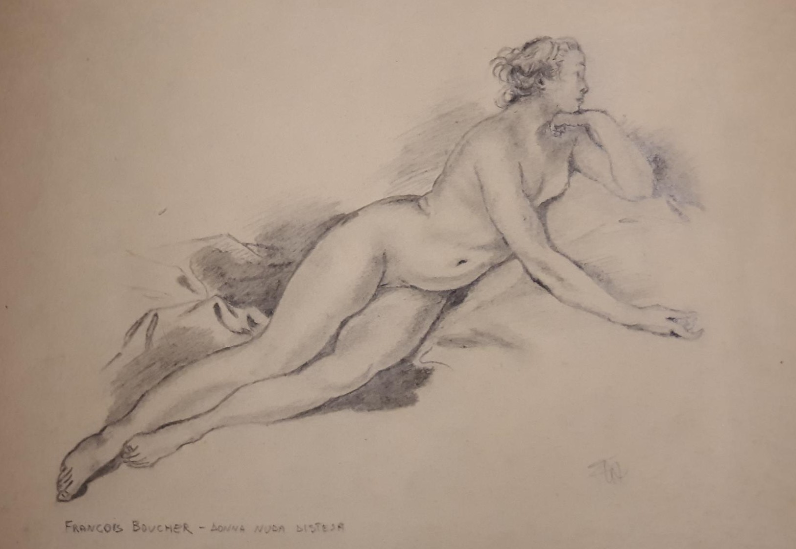 Anna Ferron (grafite su carta pastello crema)