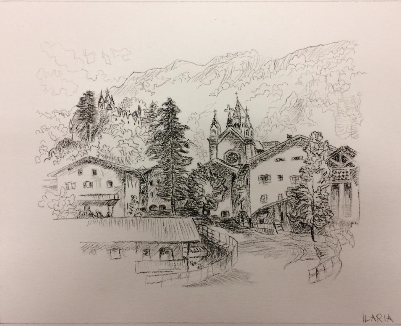 Ilaria Michelazzo (carboncino su carta ruvida Fabriano)