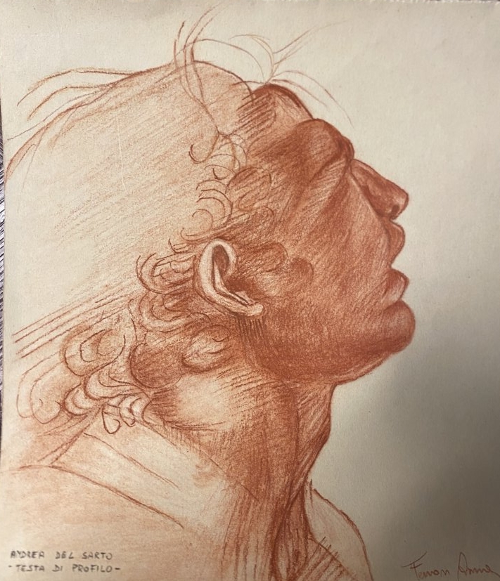 Anna Ferron (sanguigna su carta da scena)