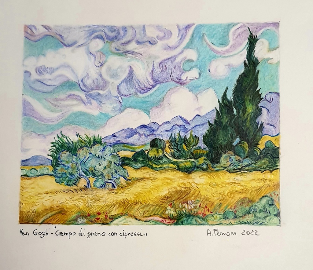 Anna Ferron (matite colorate su carta Fabriano))