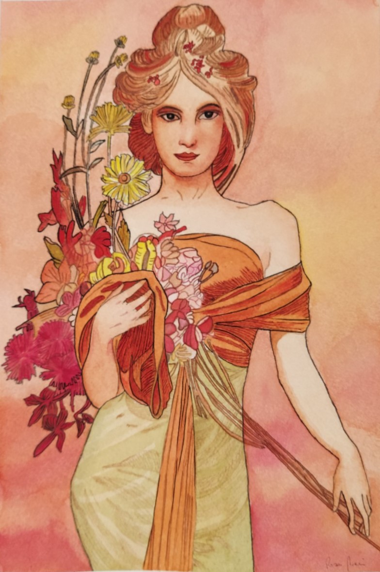 Rosamaria Frigo (tecnica mista su carta Fabriano cotone)