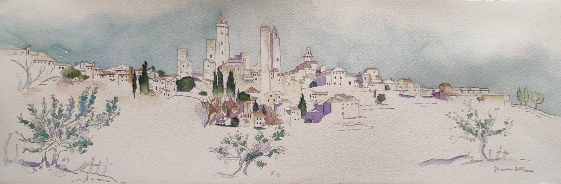 Francesca Coltri (acquarello e matite colorate su carta Fabriano cotone)