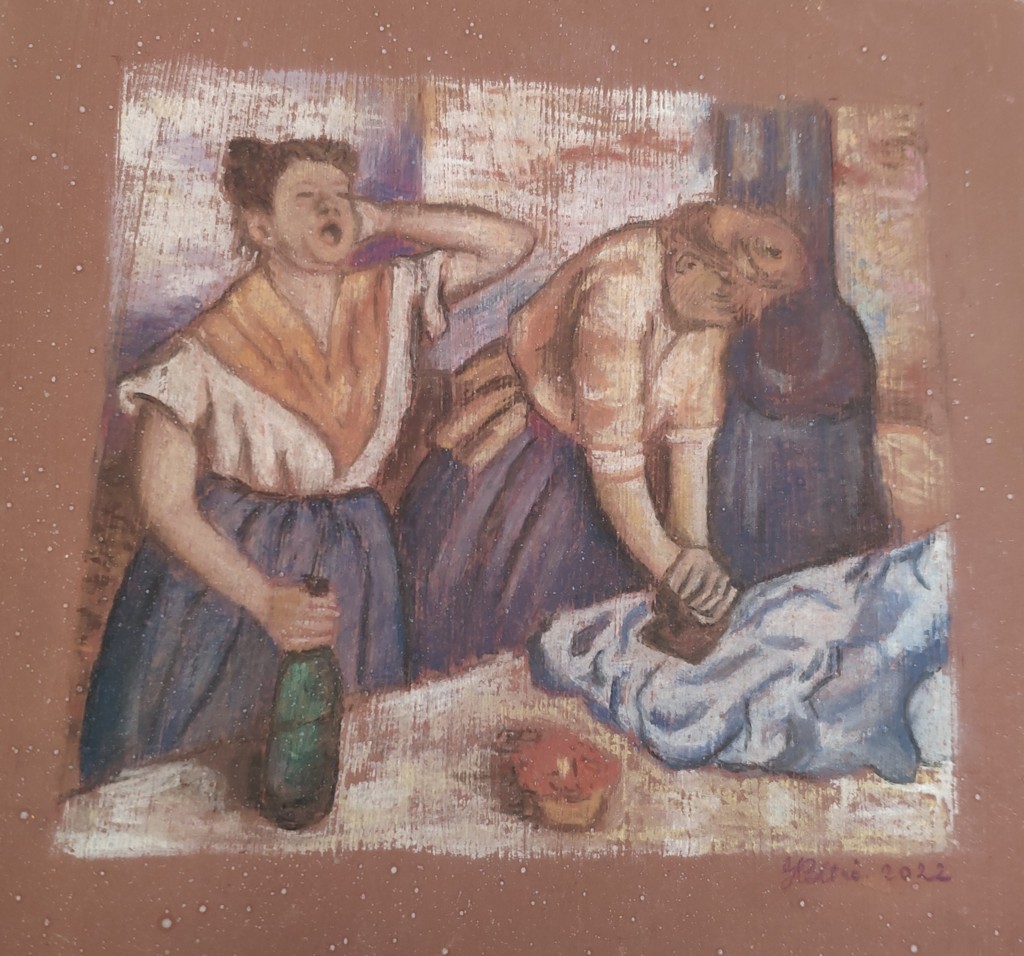 Francesca Coltri (pastelli pregiati su carta tinta)