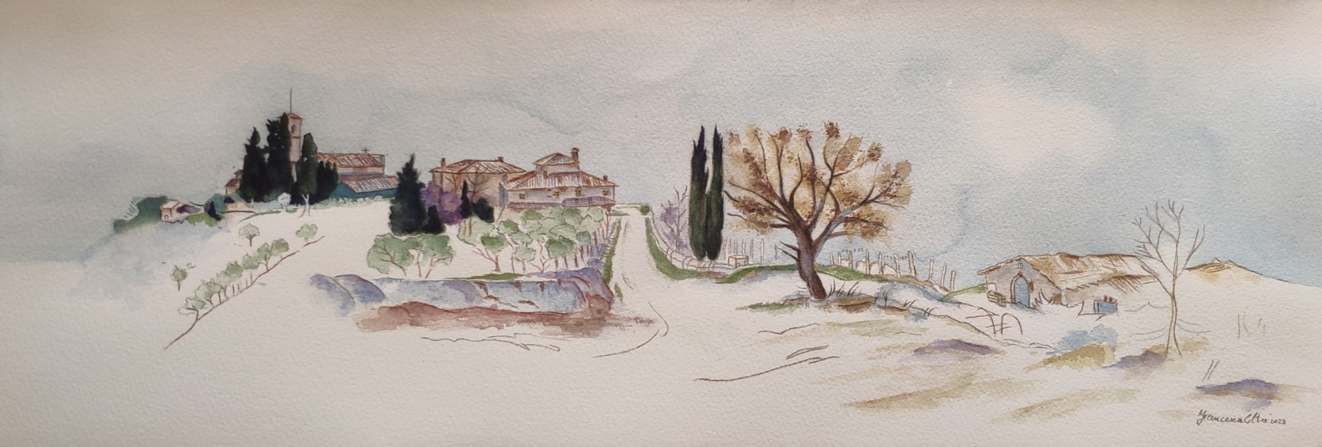 Francesca Coltri (acquarello e matite colorate su carta Fabriano cotone)