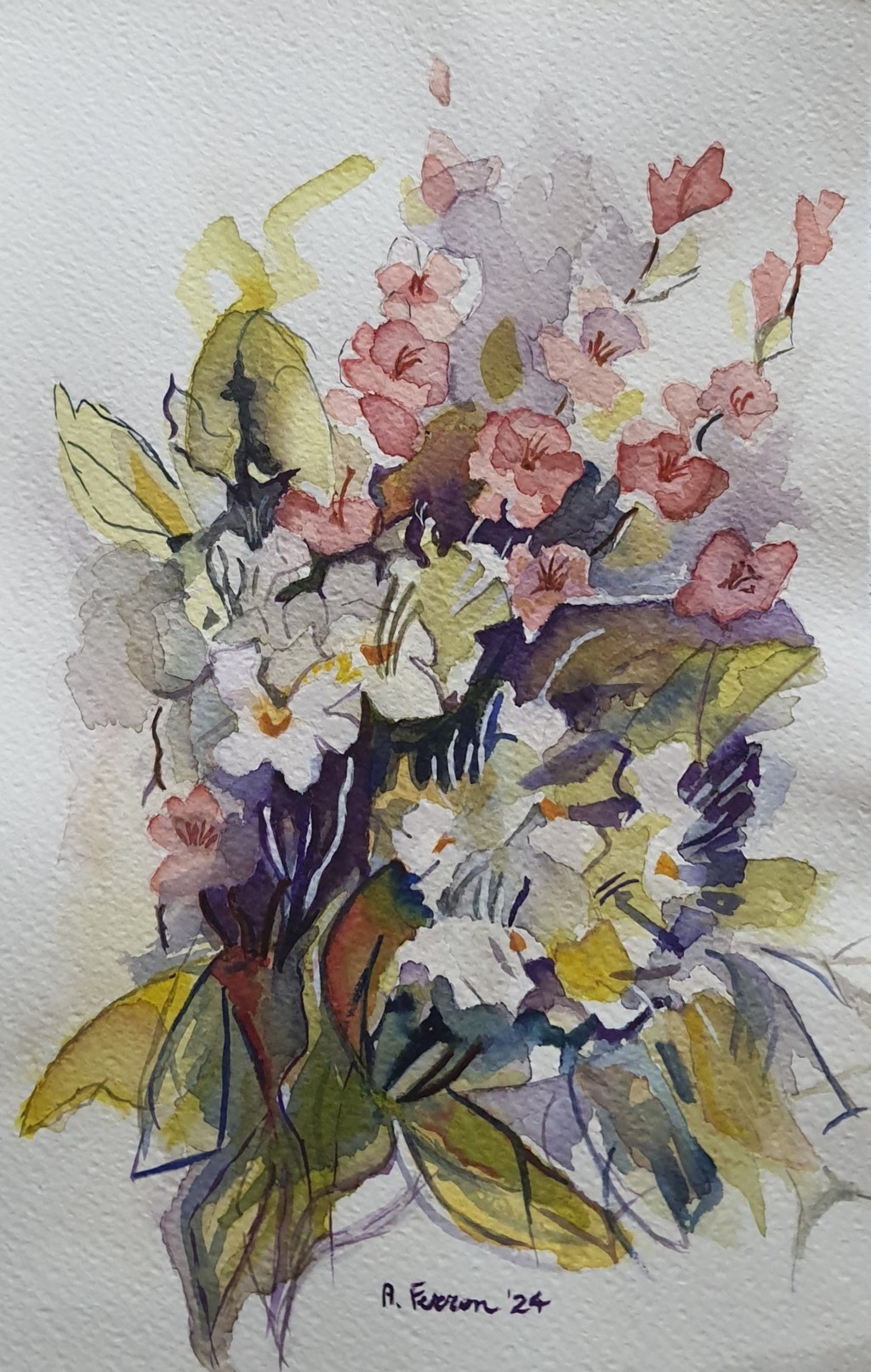 Anna Ferron (acquarello su carta Fabriano cotone)