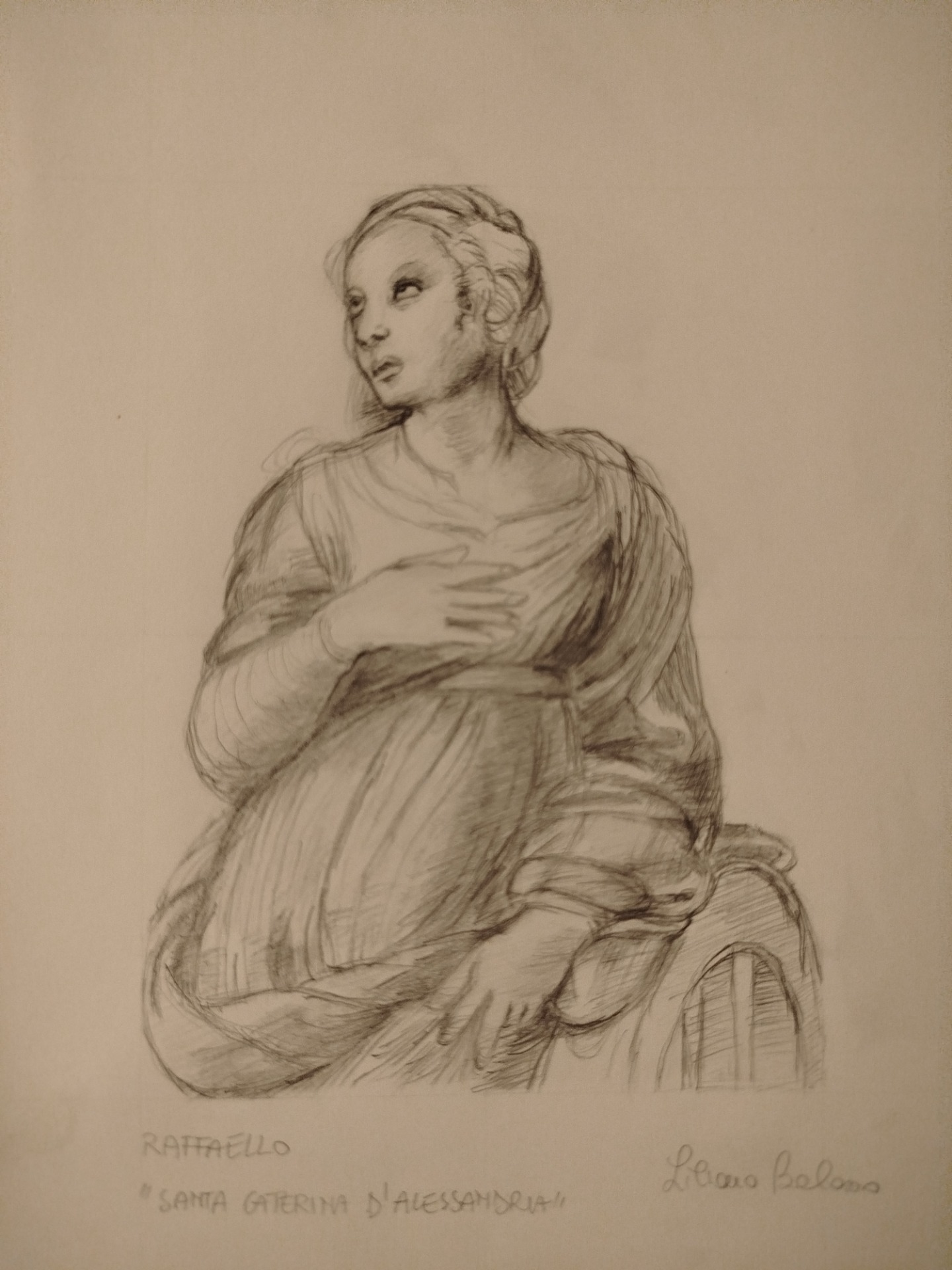 Liliana Balasso ( grafite su carta Flora, camoscio, 240gr)