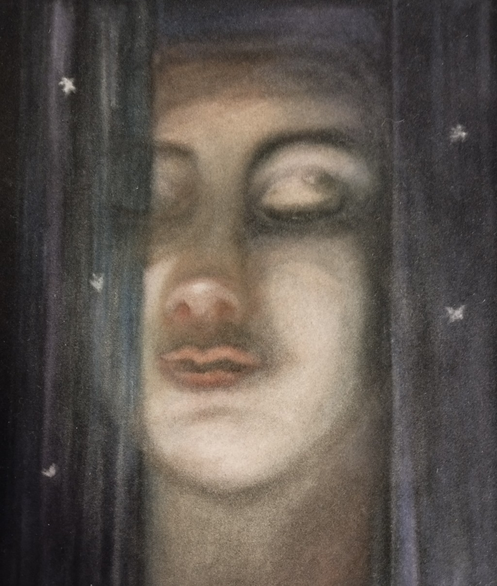 Alessandra Lorenzini (pastello su carta di velluto nera)