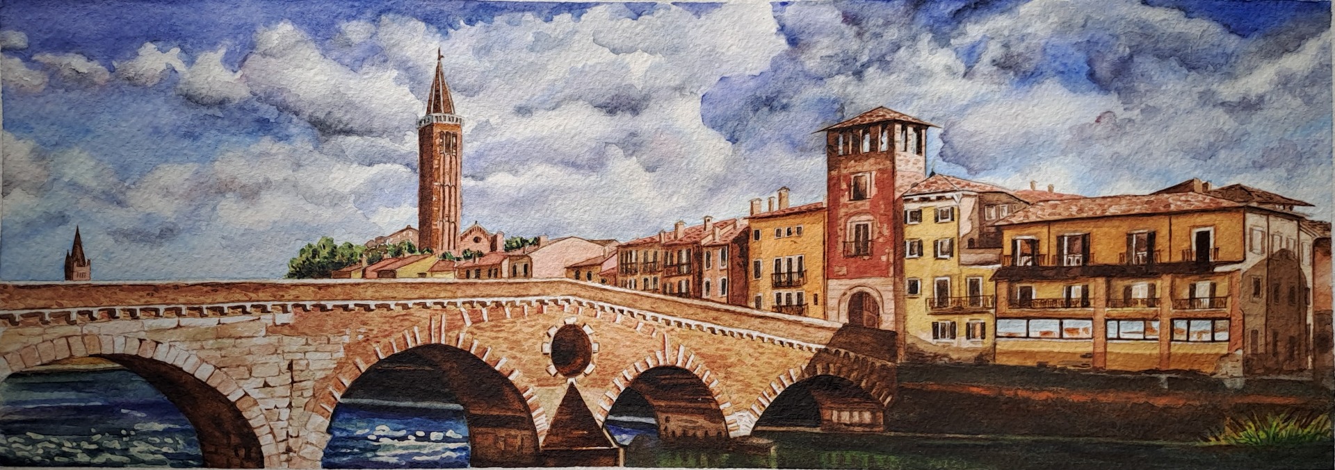 Gabriella Cecchin (acquarello su carta Fabriano cotone)